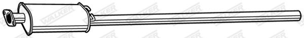 WALKER Rear silencer Article number: 23682 cheaply