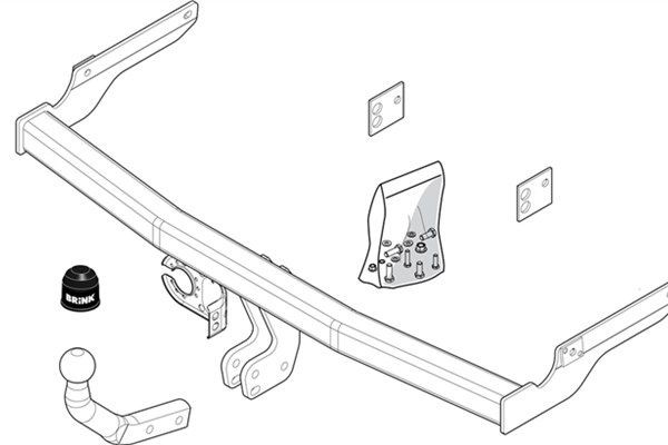 BRINK Trailer Hitch Article number: 380200 cheaply
