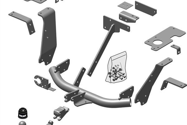 BRINK Trailer Hitch Article number: 458500 cheaply