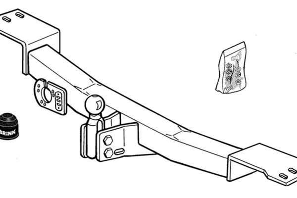 BRINK Trailer Hitch Article number: 237000 cheaply