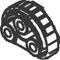 DINEX Rubber Strip, exhaust system Article number: 33812 cheaply