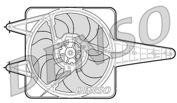 DENSO Fan, radiator Article number: DER13203 cheaply
