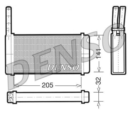 DENSO Heater matrix Article number: DRR10010 cheaply