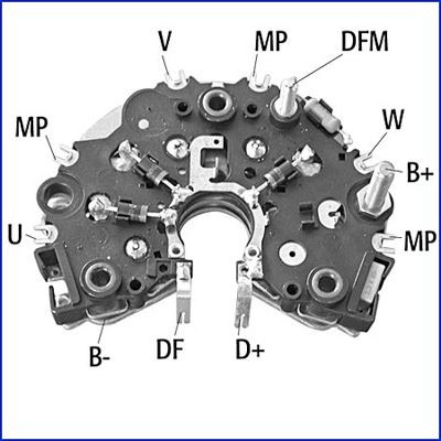 HITACHI Rectifier, alternator Article number: 139456 cheaply