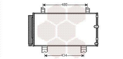VAN WEZEL Air conditioning condenser Article number: 53005572 cheaply