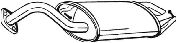 BOSAL Rear silencer Article number: 228-075 cheaply