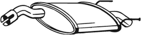 BOSAL Rear silencer Article number: 148-095 cheaply
