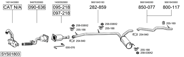 BOSAL Išleidimo kolektorius prekės numeris: 736-997 nebrangu