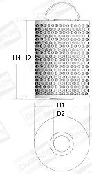 CHAMPION Oil filter Article number: X108/606 cheaply