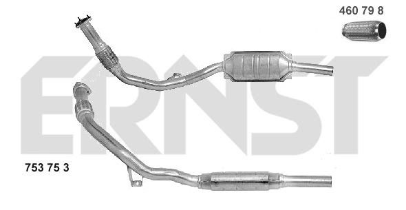 ERNST Catalytic converter Article number: 753753 cheaply