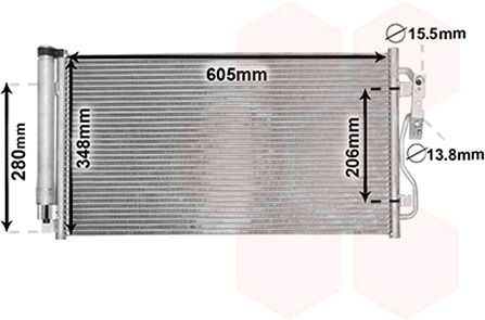 VAN WEZEL Air conditioning condenser Article number: 06005434 cheaply