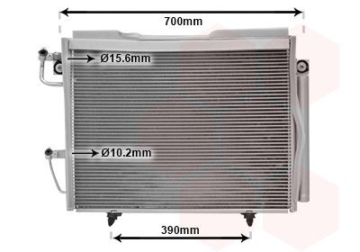 VAN WEZEL Air conditioning condenser Article number: 32005231 cheaply