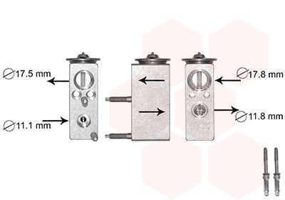 VAN WEZEL AC expansion valve Article number: 09001276 cheaply