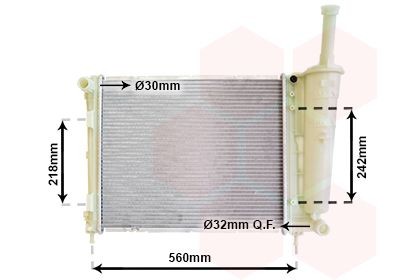 VAN WEZEL Radiaator, mootorijahutus Artikli number: 73002099 soodsalt
