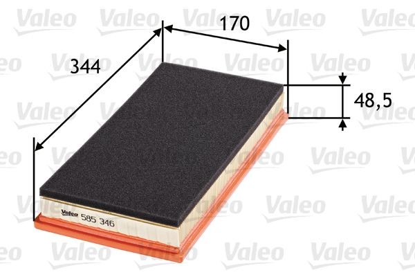 VALEO Filtre à air numéro de l'article: 585346 à bon prix