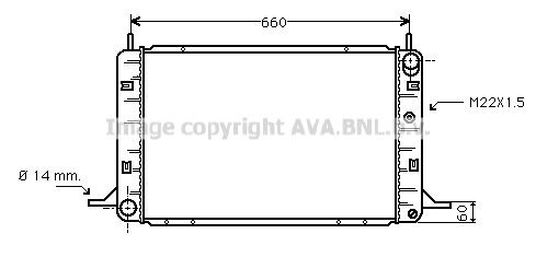 PRASCO Engine radiator Article number: FD2112 cheaply