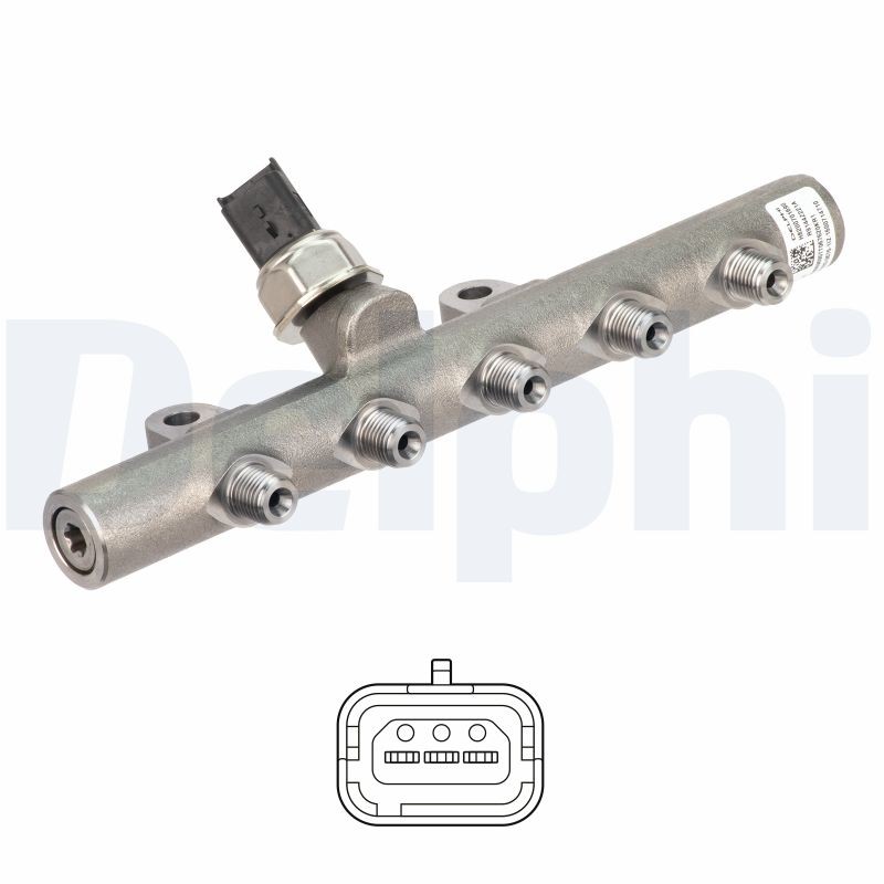 DELPHI 9145A020A High Pressure Pipe, injection system RODIUS 2.7 Xdi 4WD 165 PS Diesel