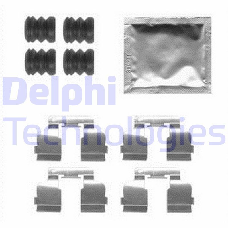 DELPHI LX0554 Lisakomplekt, ketaspiduriklotsid 11 1.7 75 HP Bensiin 1995