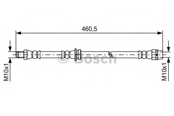 BOSCH Brake hose Article number: 1 987 481 598 cheaply
