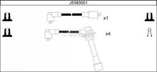 NIPPARTS Ignition Cable Kit Article number: J5383001 cheaply