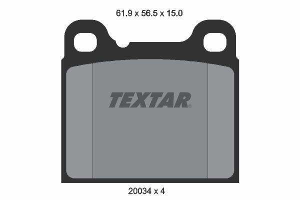 TEXTAR Brake pad set Article number: 2003402 cheaply