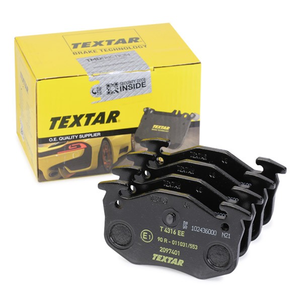 TEXTAR Brake pad set Article number: 2097401 cheaply