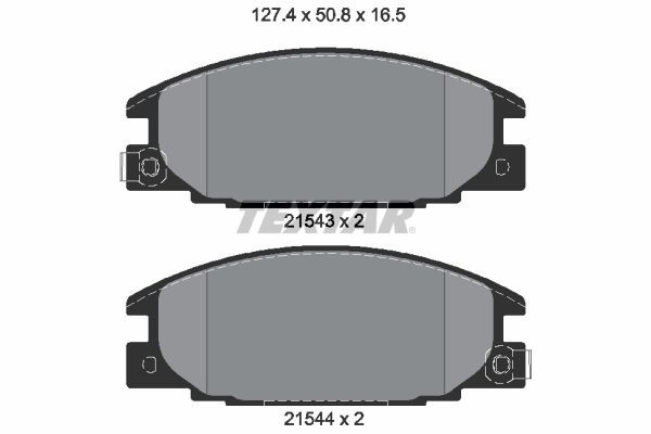 TEXTAR Brake pad set Article number: 2154302 cheaply