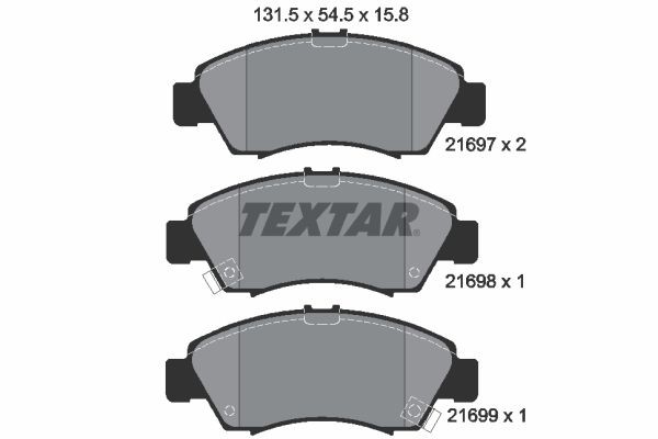 TEXTAR Piduriklotsid Artikli number: 2169701 soodsalt