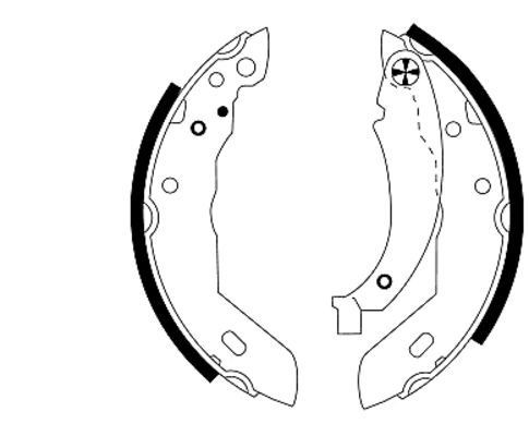 TEXTAR Brake Shoe Set Article number: 91031200 cheaply