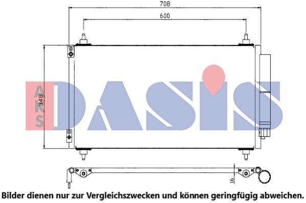 AKS DASIS Air conditioning condenser Article number: 062018N cheaply