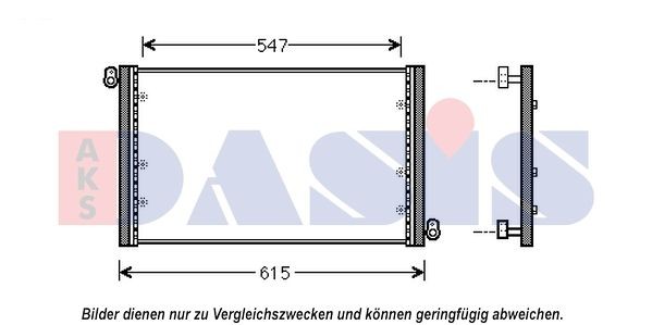 AKS DASIS Air conditioning condenser Article number: 082053N cheaply
