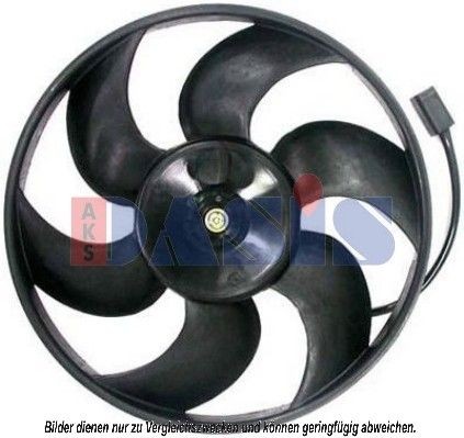 AKS DASIS Fan, radiator Article number: 168014N cheaply