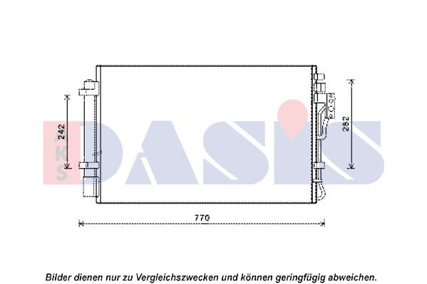 AKS DASIS Air conditioning condenser Article number: 512066N cheaply