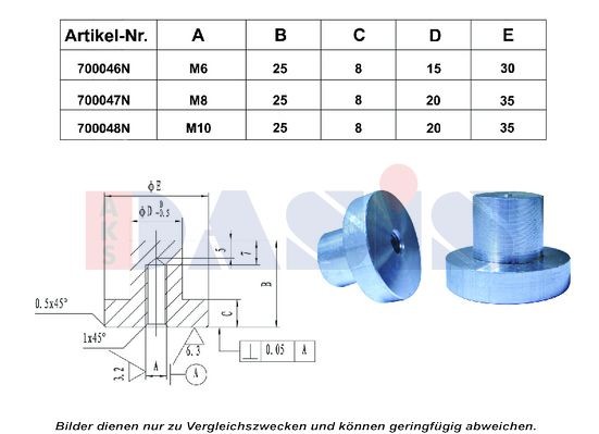 AKS DASIS Bolt Varenummer: 700047N billige