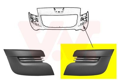 VAN WEZEL Cover, bumper Article number: 4076581 cheaply