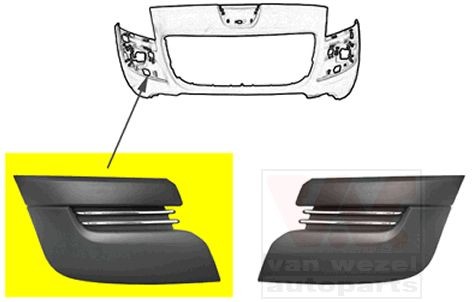 VAN WEZEL Cover, bumper Article number: 4076582 cheaply