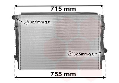 VAN WEZEL Radiaator, mootorijahutus Artikli number: 58002336 soodsalt