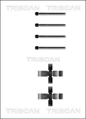 TRISCAN 8105 101141 Lisakomplekt, ketaspiduriklotsid KAEFER 1302 1.2 34 HP Bensiin 2003
