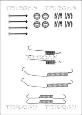 TRISCAN 8105 102243 Accessory Kit, brake shoes CLIO 1.8 (B/C57C, C579, B/C57U) 90 PS Petrol 1998