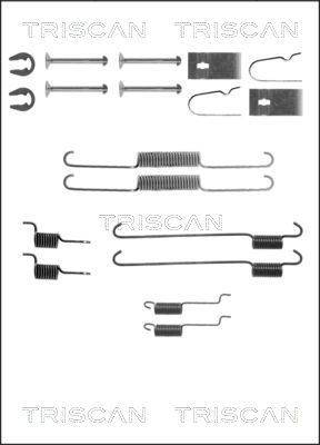 TRISCAN 8105 102595 Lisakomplekt, Piduriklotsid APPLAUSE 1.6 16V 90 HP Bensiin 1997