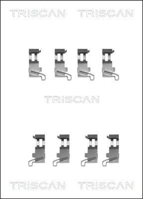 TRISCAN 8105 411608 Σετ βοηθ. εξαρτημάτων, τακάκια φρένων CHARADE 1.6 GTi 105 PS Βενζίνη 2000