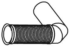 DINEX Corrugated Pipe, exhaust system Article number: 48189 cheaply