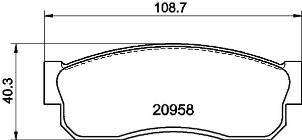 MINTEX Brake pad set Article number: MDB1207 cheaply