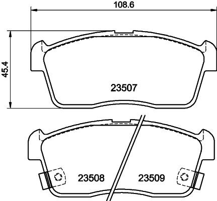 MINTEX Brake pad set Article number: MDB1987 cheaply