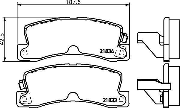 MINTEX Brake pad set Article number: MDB1994 cheaply