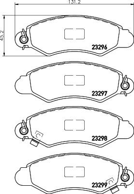 MINTEX Brake pad set Article number: MDB2003 cheaply