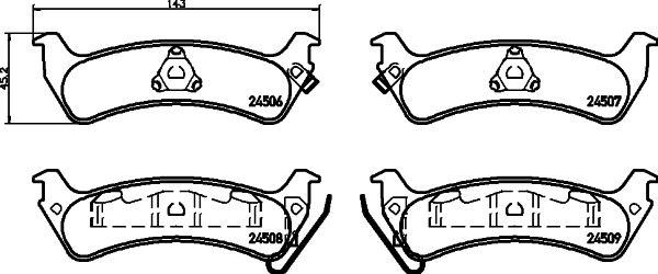 MINTEX Brake pad set Article number: MDB2349 cheaply