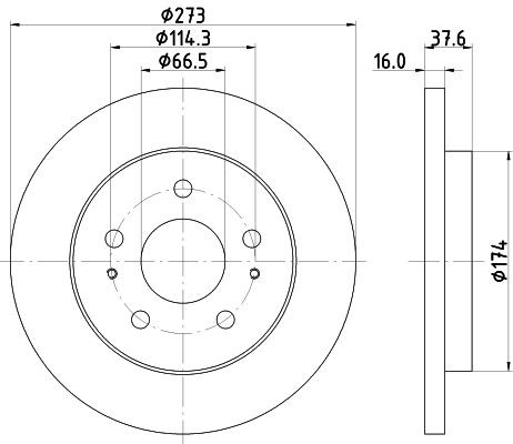 MINTEX Brzdový kotouč Číslo článku: MDC1367 levně