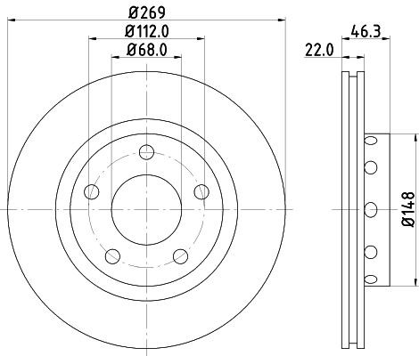 MINTEX Brake disc Article number: MDC1420 cheaply