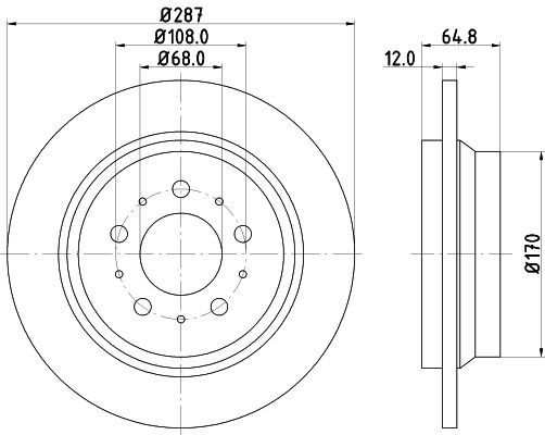 MINTEX Brake disc Article number: MDC1434 cheaply